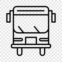 bus, bus stop, bus route, bus schedule icon svg