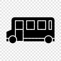 bus, transportation, shuttle, van icon svg