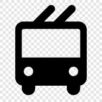 buses, transportation, urban, pollution icon svg