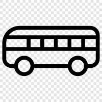 buses, public transportation, transportation, ride icon svg