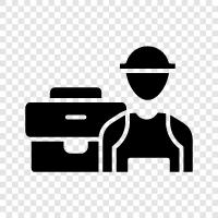 Busi worker, Business owner, Office worker, Corporate worker icon svg