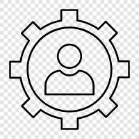 business, computer, data, organization icon svg