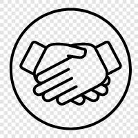 business, negotiation, contracts, Handshake icon svg