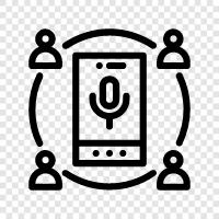 Business Call, Meeting, Teleconference, Phone Meeting icon svg