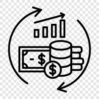 business, income, expenses, balance icon svg