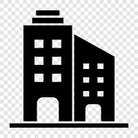 business, office space, real estate, commercial real estate icon svg