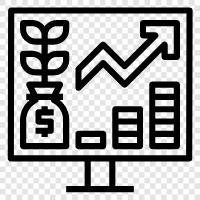 Wirtschaft, Geld, Investitionen, Buchhaltung symbol