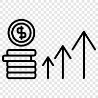 business, money, make money, increase revenue icon svg