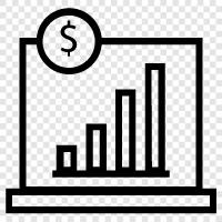 business graphs, business graphs for sales, business graphs for profit, business charts icon svg