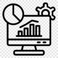 business intelligence, predictive analytics, big data, data science icon svg