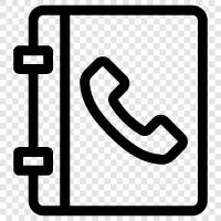 business, contacts, phone numbers, addresses icon svg