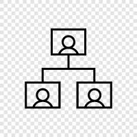 business organization, business structure, organizational chart, organizational design icon svg