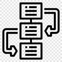 business process, process management, automation, process improvement icon svg