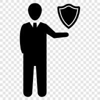 Business security, Business insurance, Business law, Business continuity icon svg