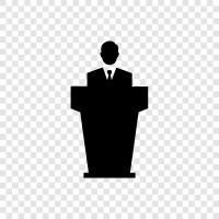 business speaker, business meeting speaker, business keynote speaker, business presentation speaker icon svg