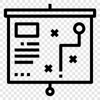 Geschäftsstrategie, Geschäftsziele, Geschäftsmodell, Geschäftsplan symbol