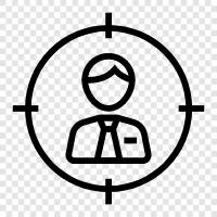 business target, marketing target, customer target, employee target icon svg