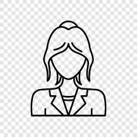 business woman, professional woman, career woman, successful woman icon svg