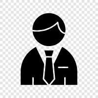 businessman, boss, executive, entrepreneur icon svg