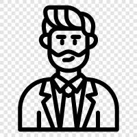 businessman, CEO, business, work icon svg