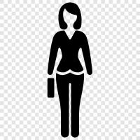 businesswoman, entrepreneur, female business owner, female CEO icon svg