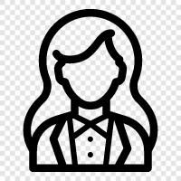 businesswoman icon svg