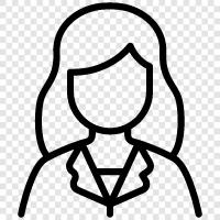 businesswoman icon svg