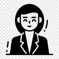 businesswoman icon svg