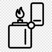 butane lighter, cigarette lighter, propane lighter, lighter fluid icon svg