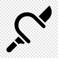 Metzger Messer Stirnband, Küchenmesser Stirnband, Outdoor Messer Stirnband, Messer Stirnband symbol