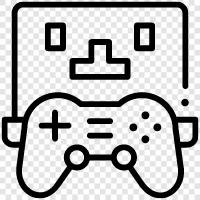 buttons, joysticks, controllers, gamepads icon svg
