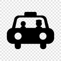 Cab, Limousine, Car, Driver icon svg