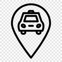 Cab, Limousine, Service, Car icon svg