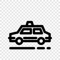 Cab, Car, Driving, Rideshare icon svg