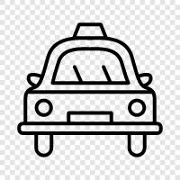 Cab, Limousine, Chauffeur, Ride icon svg