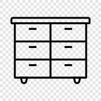 cabinet, shelving, closet, storage solutions icon svg