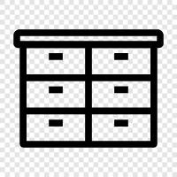 cabinet, cabinet doors, storage units, small icon svg