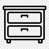 cabinet, furniture, furniture piece, storage icon svg