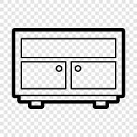 cabinet, furniture, drawer slides, drawer fronts icon svg