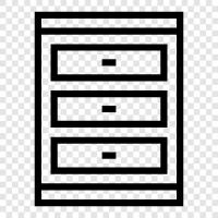 cabinet, sliding, bottom, front icon svg