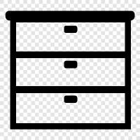 cabinet, dresser, storage, bedroom icon svg