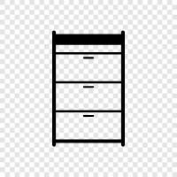 cabinet, dresser, storage, bedroom icon svg