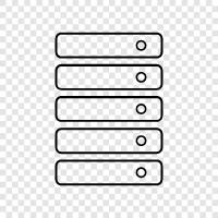 cabinet, shelving, racks, bins icon svg