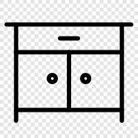 cabinet maker, cabinet hardware, cabinet doors, cabinet hinges icon svg