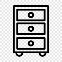 cabinet, furniture, office, storage icon svg