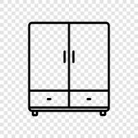 cabinets, storage, kitchen, kitchen cabinets icon svg