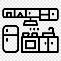 cabinets, countertops, tiles, flooring icon svg