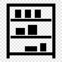 cabinets, storage, organization, shelves icon svg