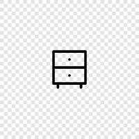 cabinets, furniture, bedroom, dresser icon svg