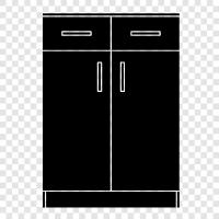 cabinets, kitchen, storage, cupboards icon svg